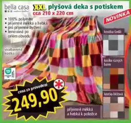 Norma bella casa plyšová deka s potiskem nabídka
