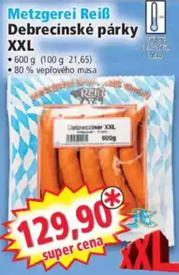 Norma Metzgerei Reiš debrecinské párky XXL nabídka