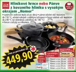 Norma Hliníkové hrnce nebo Pánve s kovanou hliníku s vysokým okrajem Homer nabídka