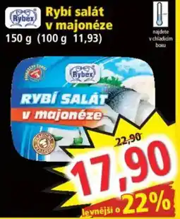 Norma Rybex rybí salát v majonéze nabídka