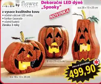 I-glow by flower power Dekorační LED dýně "Spooky"