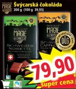 Norma Excezior magie du chocolat švýcarská čokoláda nabídka