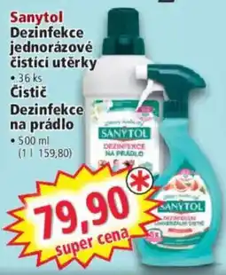 Norma Sanytol dezinfekce jednorázové čistící utěrky nabídka