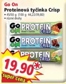 Norma Go On Proteinová tyčinka Crisp nabídka