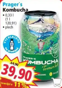 Norma Prager's Kombucha nabídka
