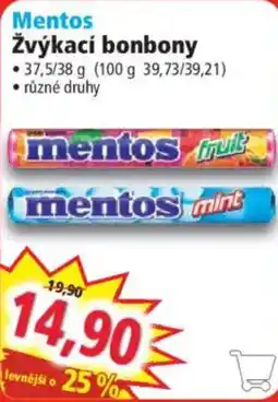 Norma Mentos žvýkací bonbony nabídka