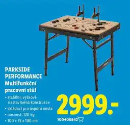 Lidl PARKSIDE PERFORMANCE Multifunkční pracovní stůl nabídka