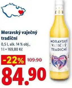 Lidl Moravský vaječný tradiční, 0,5 l, alk. 14 % nabídka