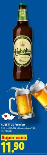 Lidl HUBERTUS Prémium, 0,5 l, světlý ležák nabídka