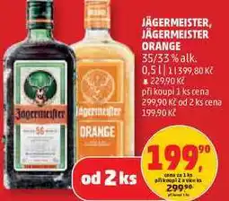 Penny Market JÄGERMEISTER ORANGE 35/33% alk nabídka