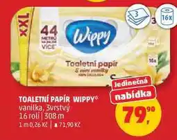 Penny Market TOALETNÍ PAPÍR WIPPY vanilka, 3vrstvý, 16 roli nabídka