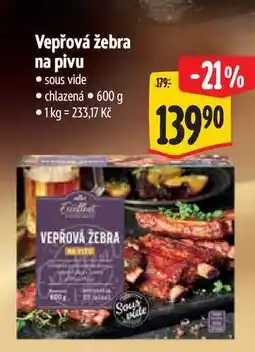 Albert Vepřová žebra na pivu nabídka