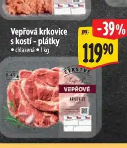Albert Vepřová krkovice s kostí - plátky nabídka