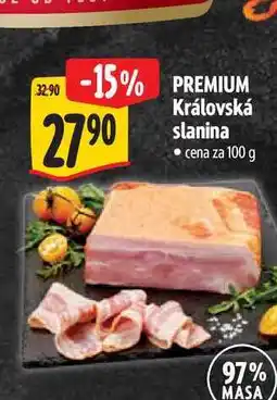 Albert PREMIUM Královská slanina nabídka