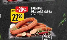 Albert Mistrovská klobása nabídka