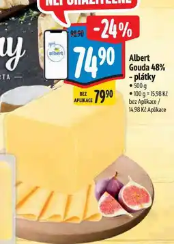 Albert Albert Gouda 48% - plátky nabídka