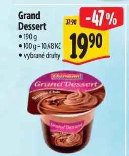 Albert Grand Dessert nabídka