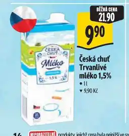 Albert Česká chuť Trvanlivé mléko 1,5% nabídka