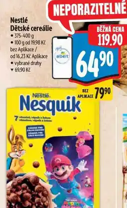 Albert Nestlé Dětské cereálie nabídka