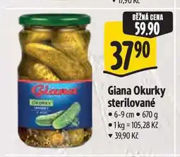 Albert Giana Okurky sterilované 6-9 cm nabídka