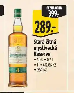 Albert Stará žitná myslivecká Reserve 40% 0,71 nabídka