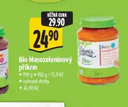 Albert Bio Masozeleninový příkrm nabídka