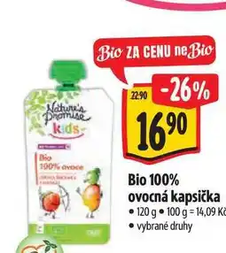 Albert Bio 100% ovocná kapsička nabídka
