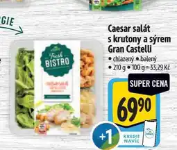Albert Caesar salát s krutony a sýrem Gran Castelli nabídka