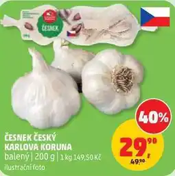 Penny Market ČESNEK ČESKÝ KARLOVA KORUNA balený nabídka