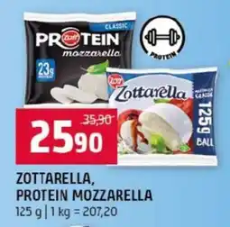 Terno Zottarella, Protein Mozzarella nabídka