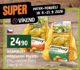 Terno Brambory konzumní pozdní nabídka