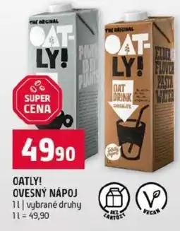 Terno OATLY Ovesný nápoj nabídka