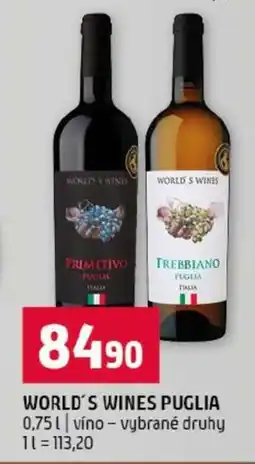Terno WORLD´S WINES PUGLIA nabídka