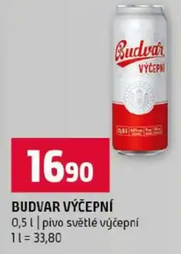 Terno Budvar výčepní nabídka