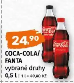 Terno COCA-COLA/FANTA vybrané druhy nabídka