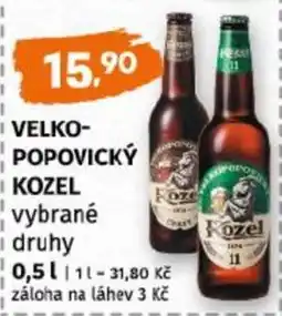 Terno VELKOPOPOVICKÝ Kozel vybrané druhy nabídka