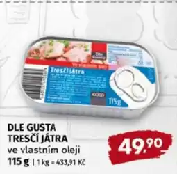Terno DLE GUSTA TRESČÍ JÁTRA ve vlastním oleji nabídka