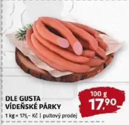 Terno DLE GUSTA Vídeňské párky nabídka
