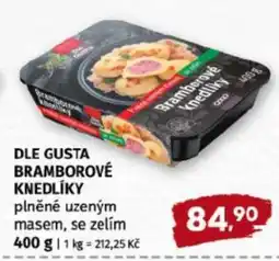 Terno DLE GUSTA Bramborové knedlíky nabídka