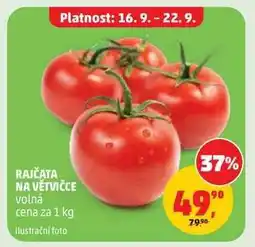 Penny Market Rajčata na větvičce nabídka