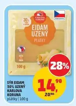 Penny Market Sýr Eidam 30% Uzený Karlova Koruna nabídka