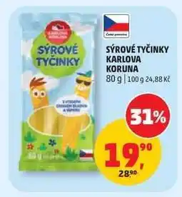Penny Market Sýrové tyčinky Karlova Koruna nabídka