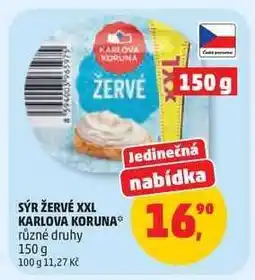 Penny Market Sýr Žervé XXL Karlova Koruna nabídka