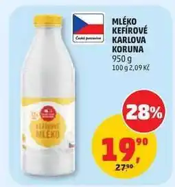 Penny Market MLÉKO KEFÍROVÉ KARLOVA KORUNA nabídka