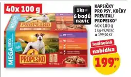 Penny Market Kapsičky pro psy, kočky Prevital/Propesko nabídka