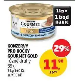 Penny Market KONZERVY PRO KOČKY GOURMET GOLD nabídka