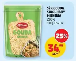 Penny Market Sýr Gouda Strouhaný Milkeria nabídka