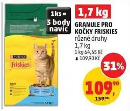 Penny Market GRANULE PRO KOČKY FRISKIES nabídka
