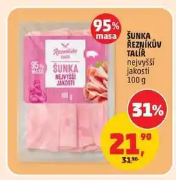 Penny Market ŠUNKA ŘEZNÍKŮV TALÍŘ nabídka