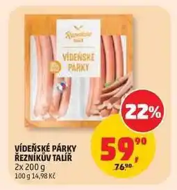 Penny Market VÍDEŇSKÉ PÁRKY ŘEZNÍKŮV TALÍŘ nabídka